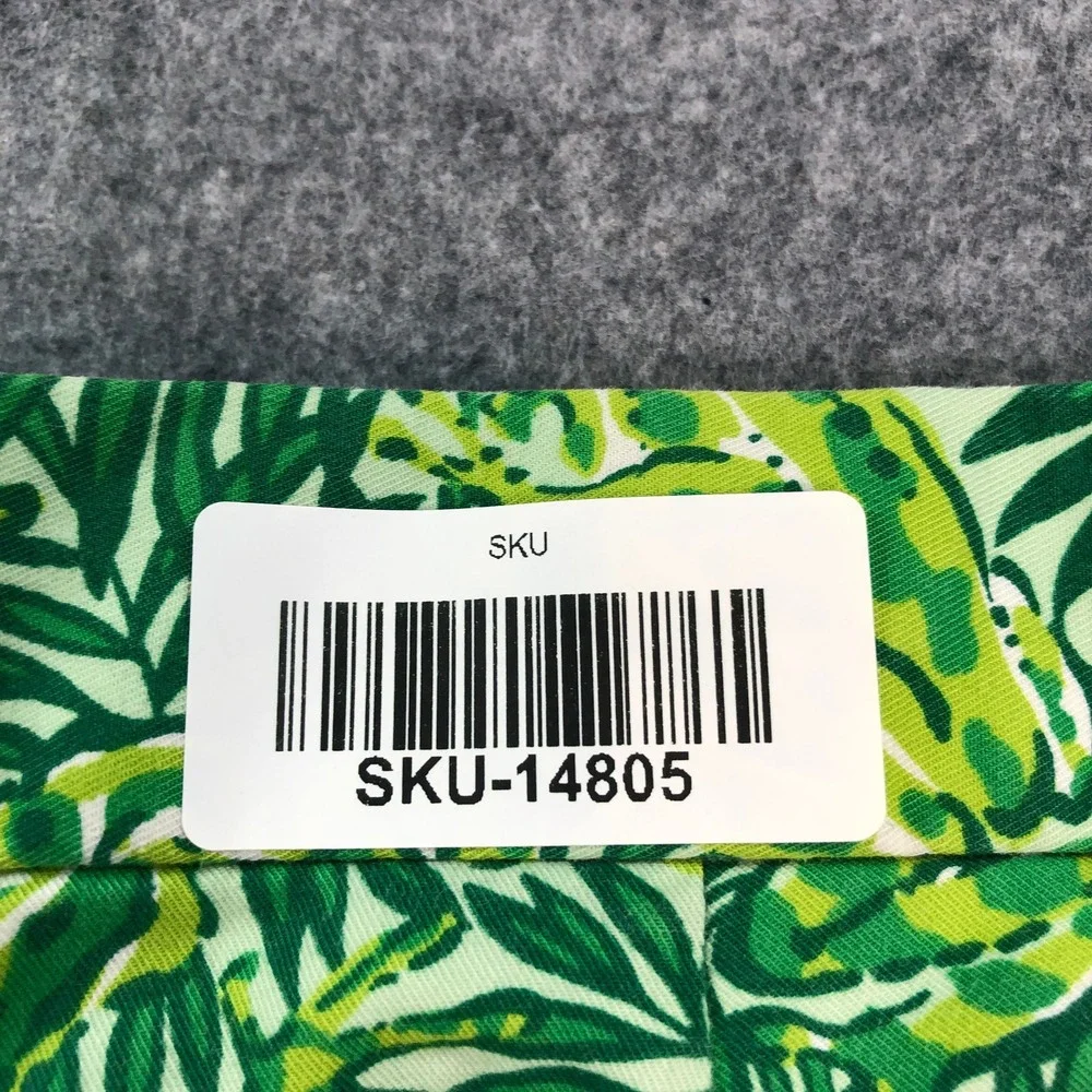 RLX Ralph Lauren Mens Shorts 36 Green Tropical Frog Palm Leaf Chino Golf
